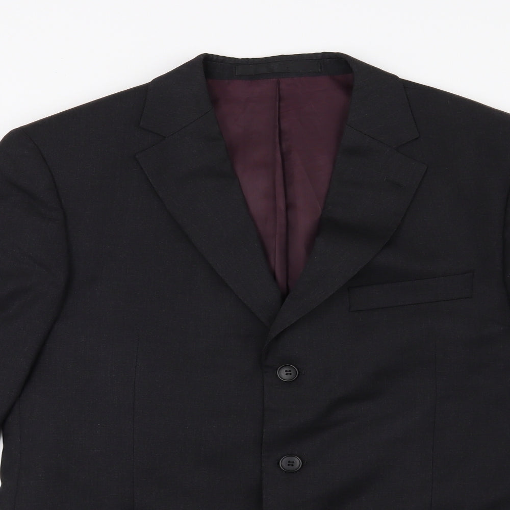 Marks and Spencer Mens Black   Jacket Suit Jacket Size 40