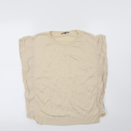 Warehouse Womens Beige   Pullover Jumper Size 8
