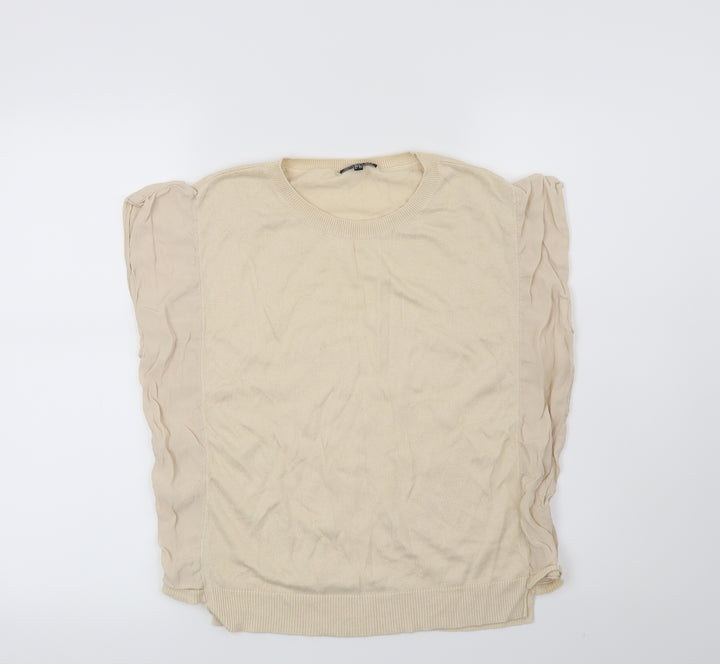 Warehouse Womens Beige Pullover Jumper Size 8