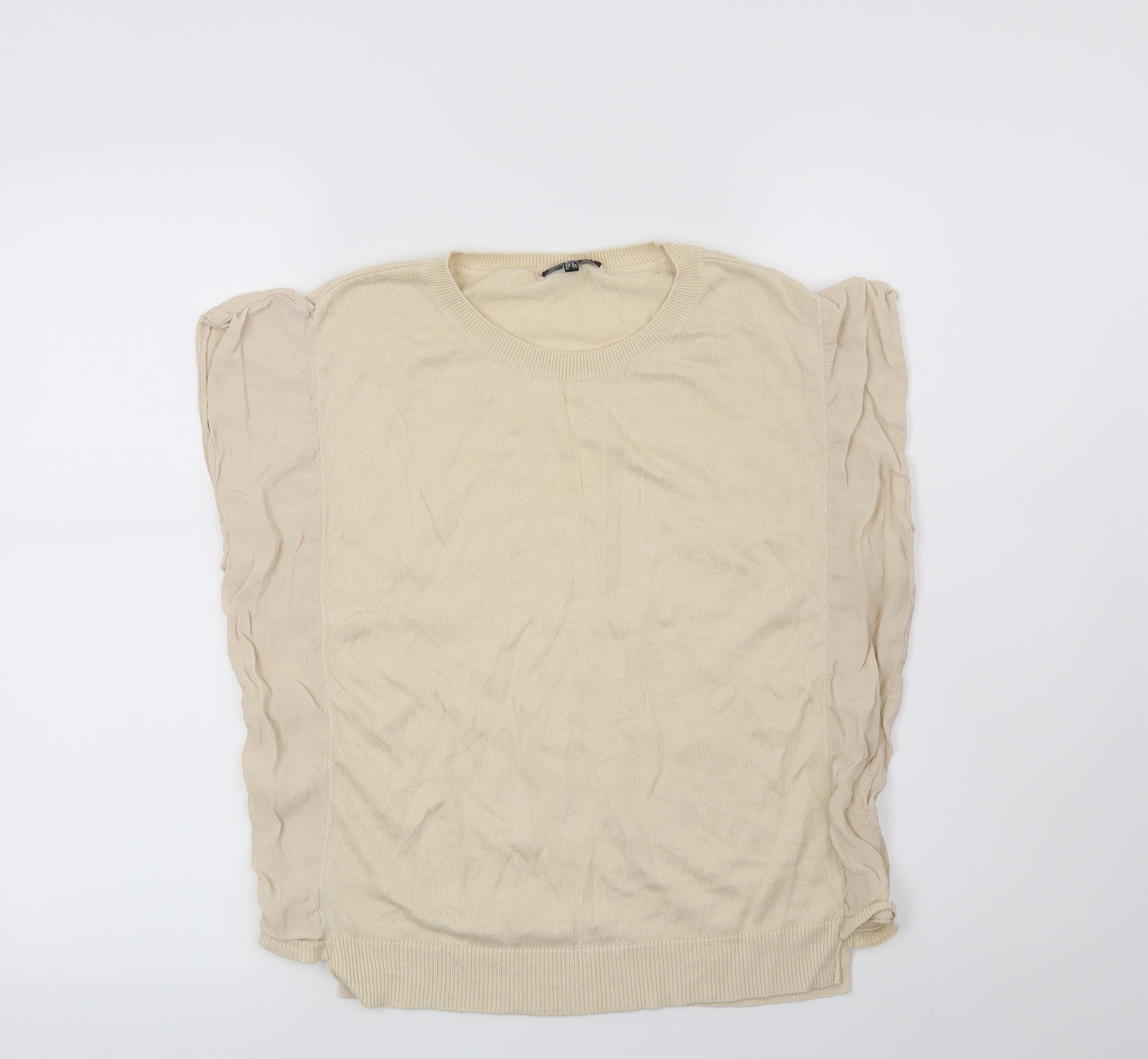 Warehouse Womens Beige   Pullover Jumper Size 8