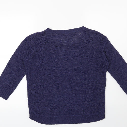 H&M Womens Blue   Pullover Jumper Size S