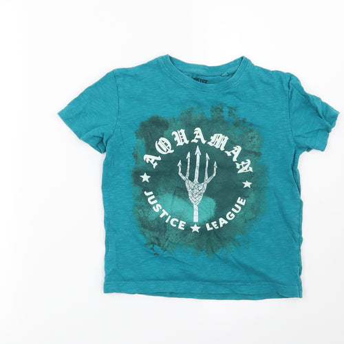 NEXT Boys Blue   Basic T-Shirt Size 6 Years  - Justice League