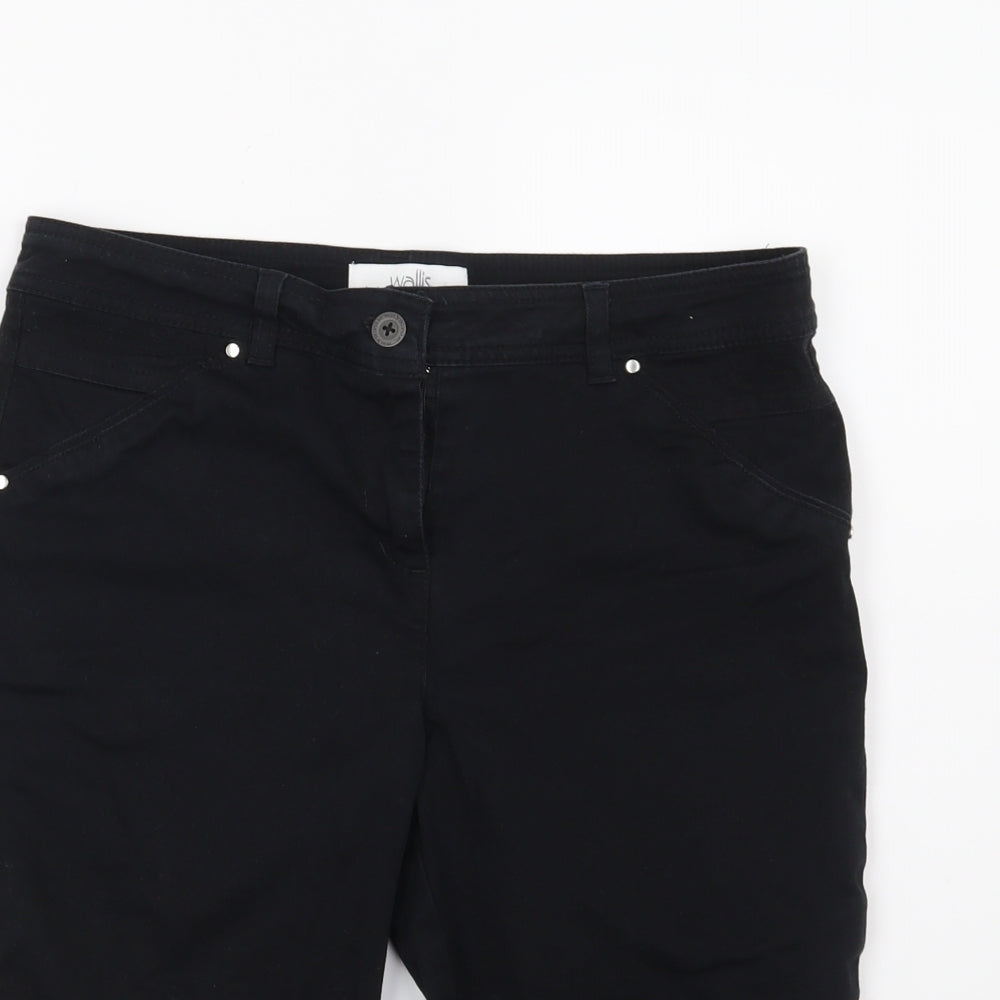 Wallis Womens Blue   Cut-Off Shorts Size 10