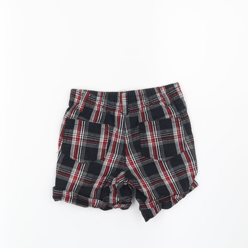 Joseph Abboud Boys Black Check  Bermuda Shorts Size 2 Years