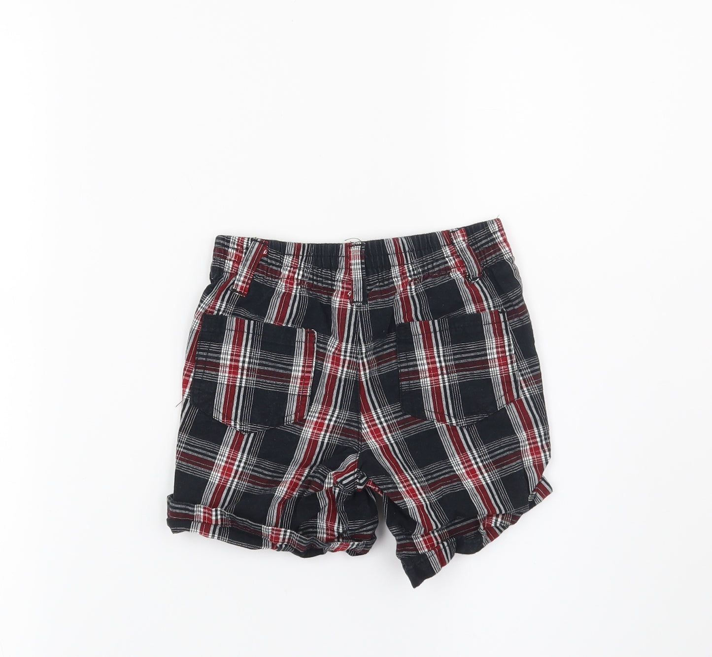 Joseph Abboud Boys Black Check  Bermuda Shorts Size 2 Years