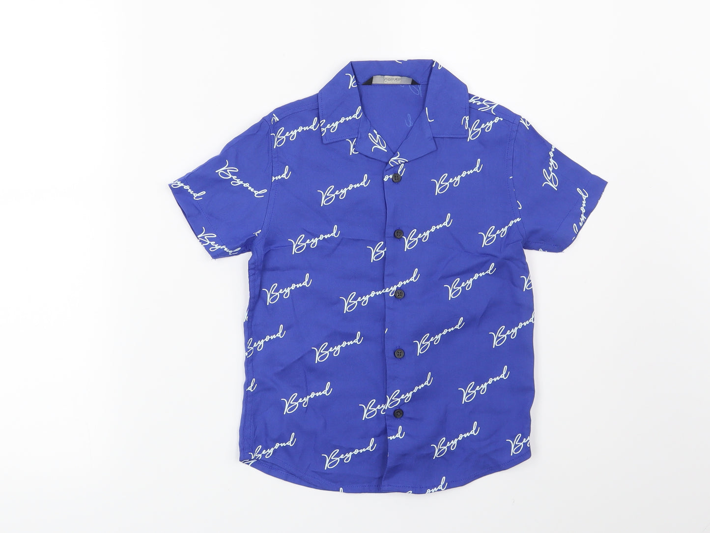 George Boys Blue   Basic Button-Up Size 4-5 Years  - Beyond