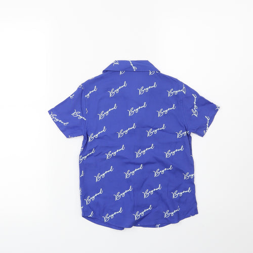 George Boys Blue   Basic Button-Up Size 4-5 Years  - Beyond