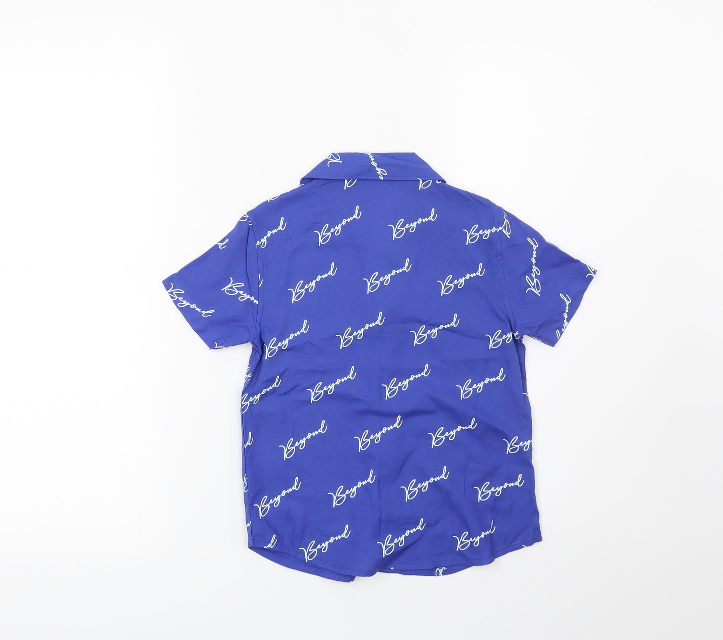 George Boys Blue   Basic Button-Up Size 4-5 Years  - Beyond