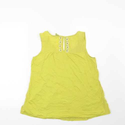 NEXT Womens Green Geometric  Basic Blouse Size 12