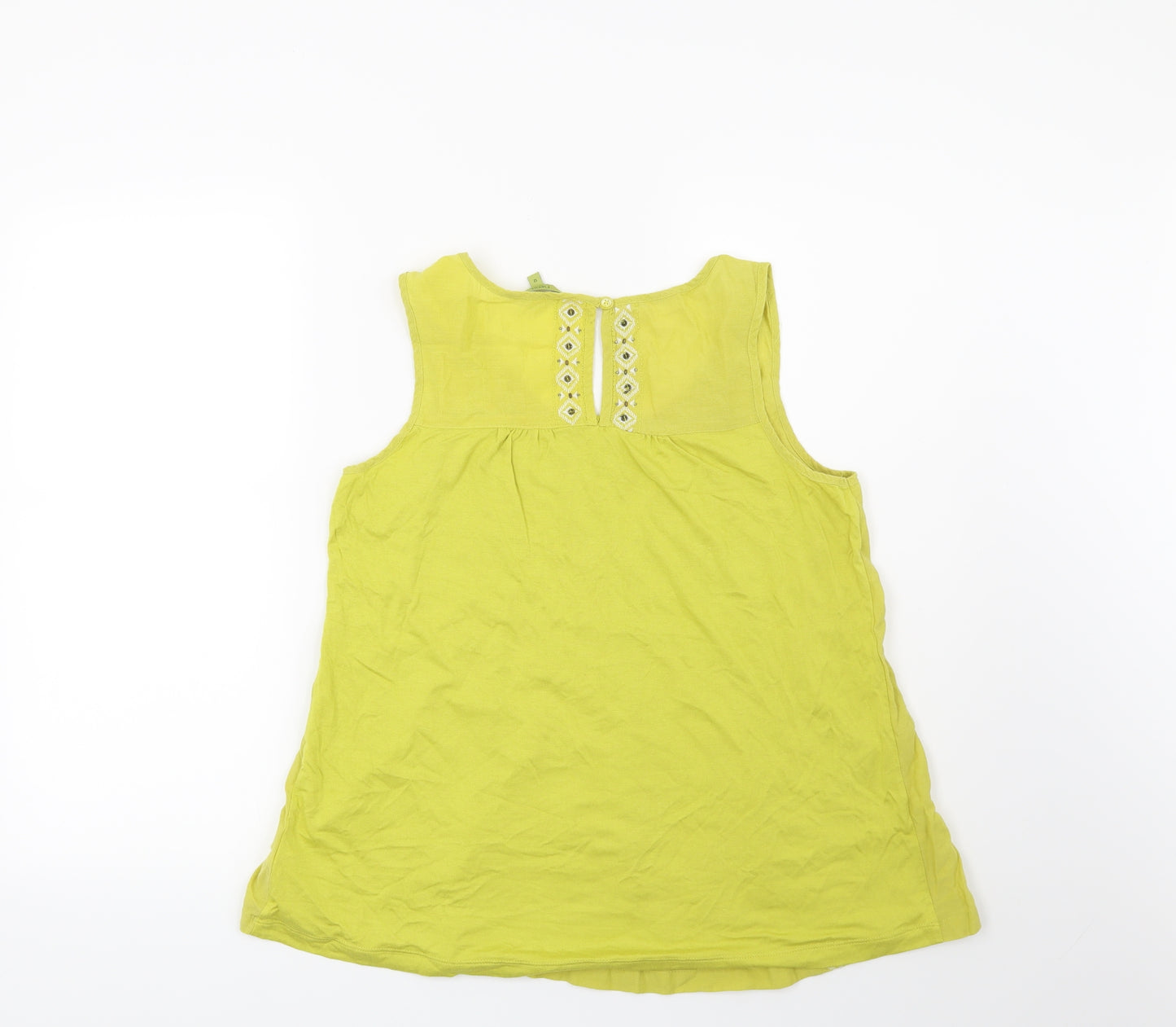 NEXT Womens Green Geometric  Basic Blouse Size 12