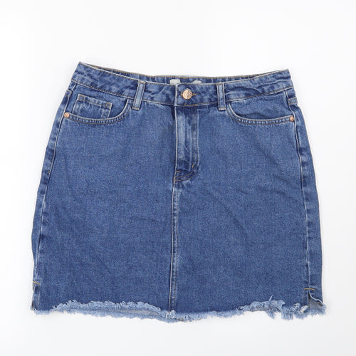 Preworn Womens Blue   Mini Skirt Size 12