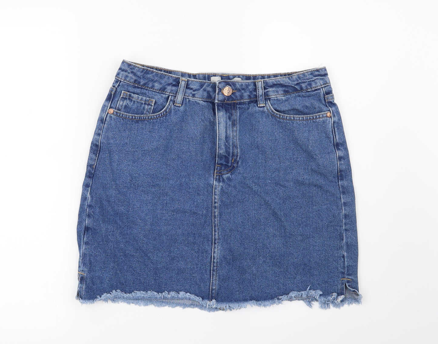 Preworn Womens Blue   Mini Skirt Size 12
