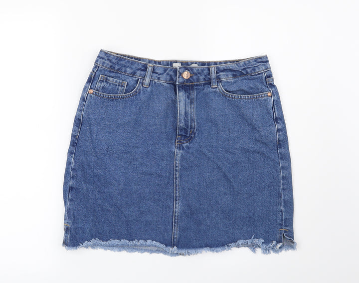 Preworn Womens Blue   Mini Skirt Size 12