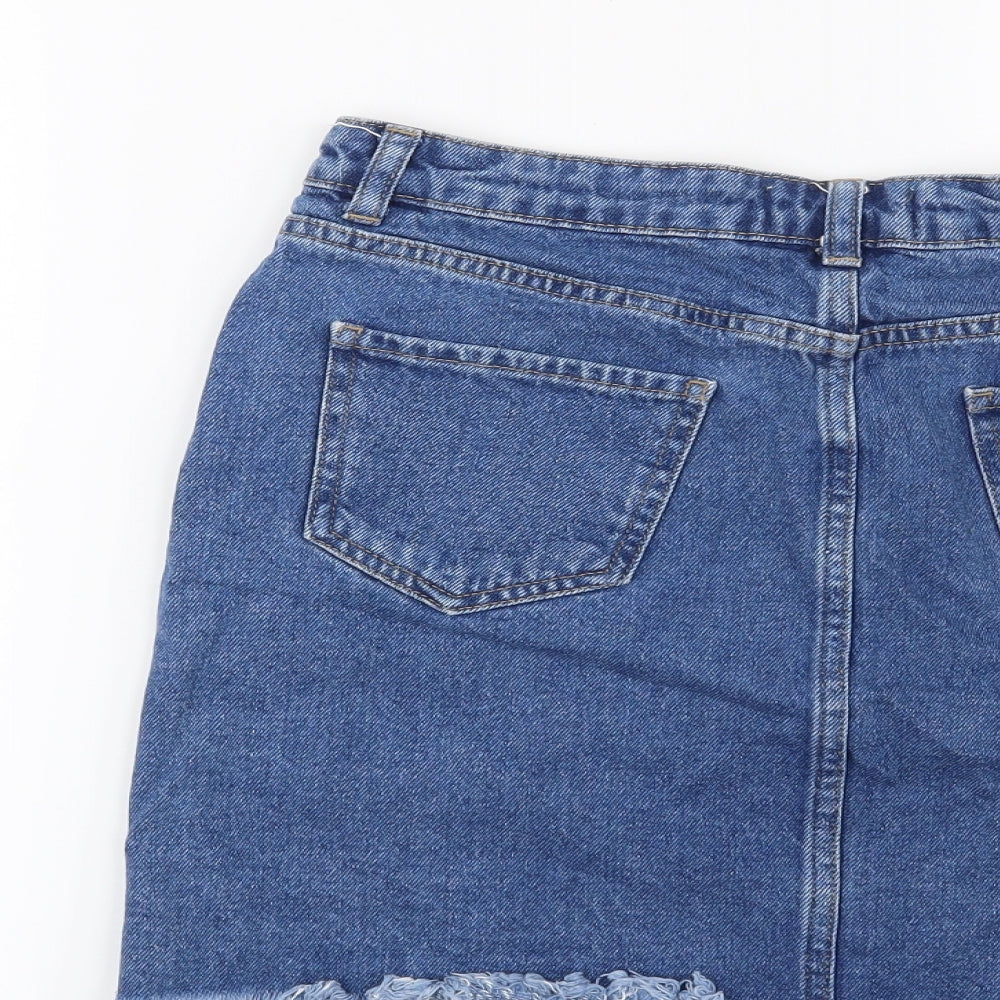 Preworn Womens Blue   Mini Skirt Size 12