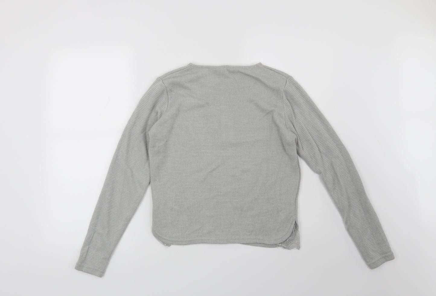 New Look Womens Grey   Pullover Sweatshirt Size 8