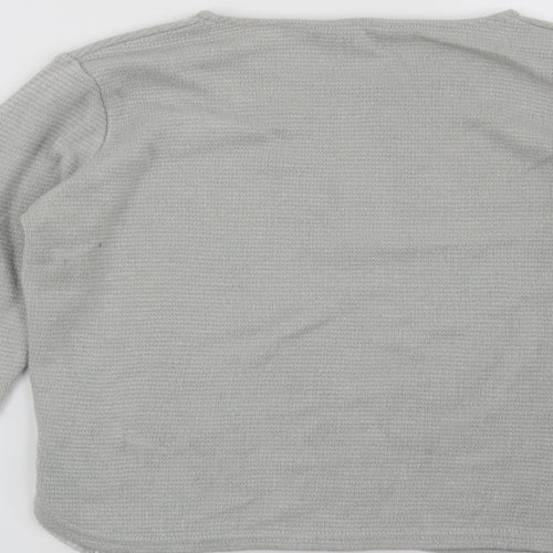 New Look Womens Grey   Pullover Sweatshirt Size 8