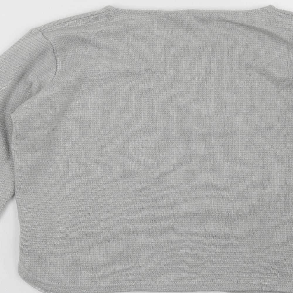 New Look Womens Grey   Pullover Sweatshirt Size 8
