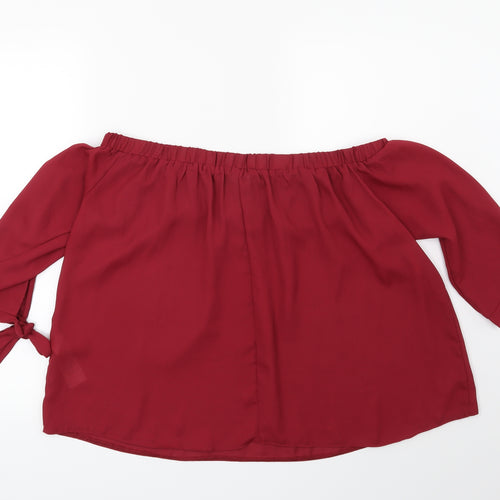 Cameo Rose Womens Red   Basic Blouse Size 10