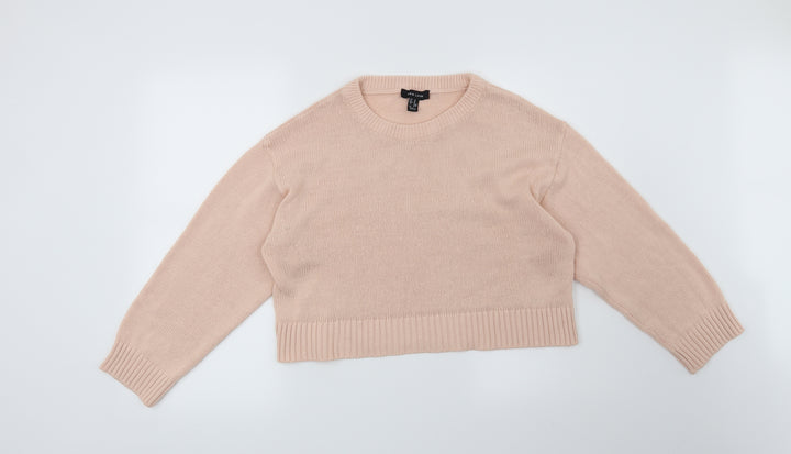 New Look Womens Pink   Pullover Jumper Size M