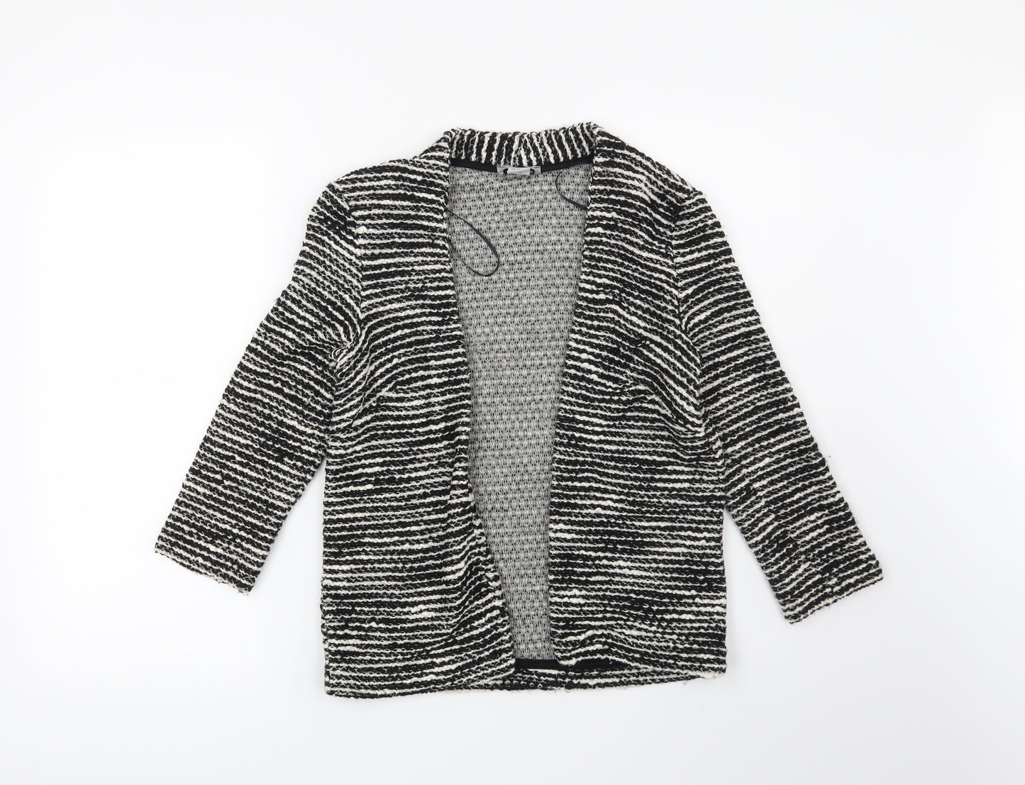 H&M Womens Black Striped  Jacket Blazer Size XS