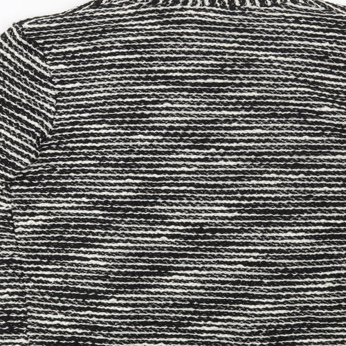 H&M Womens Black Striped  Jacket Blazer Size XS