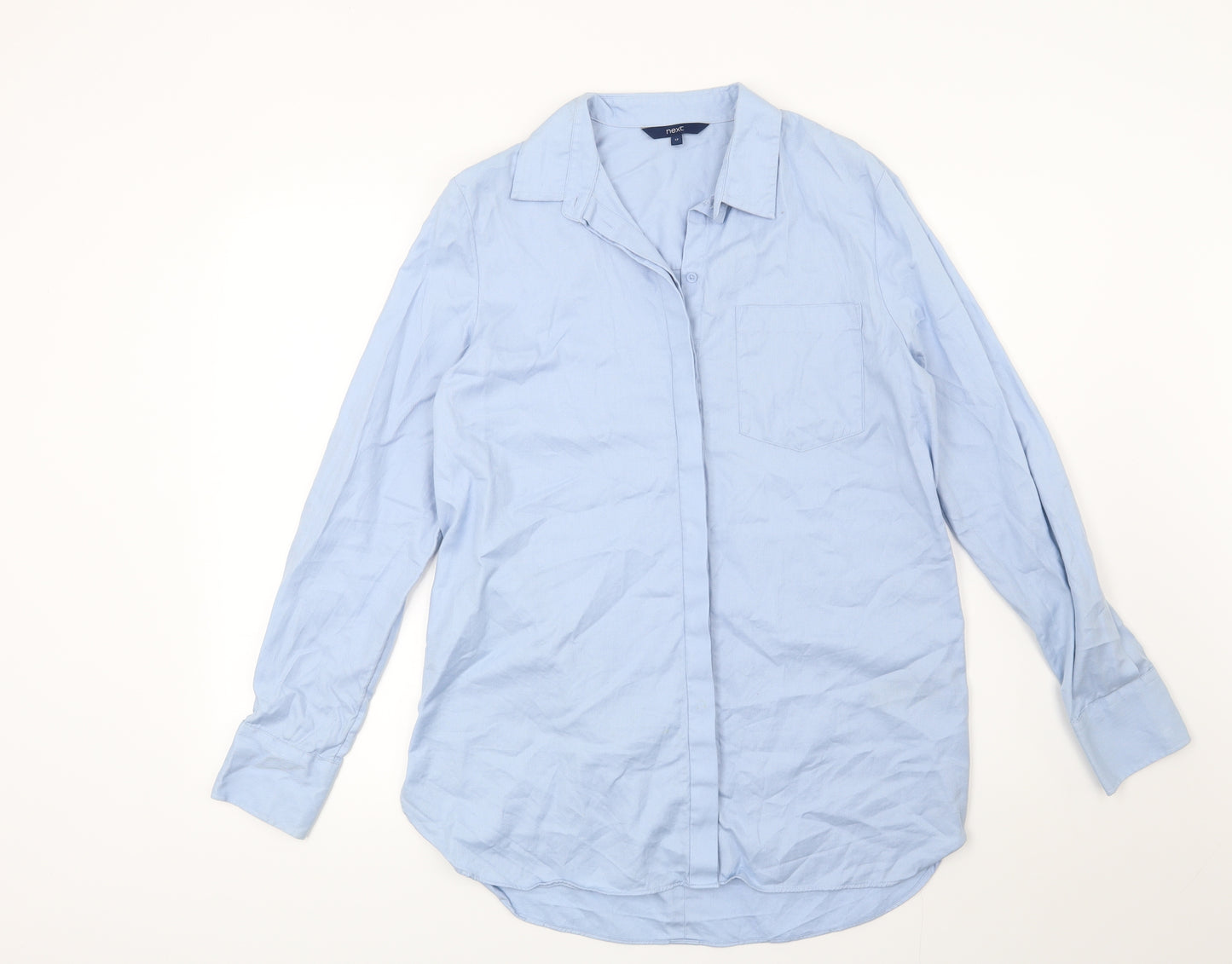 NEXT Womens Blue   Basic Button-Up Size 12
