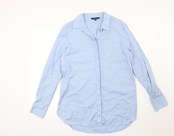 NEXT Womens Blue   Basic Button-Up Size 12