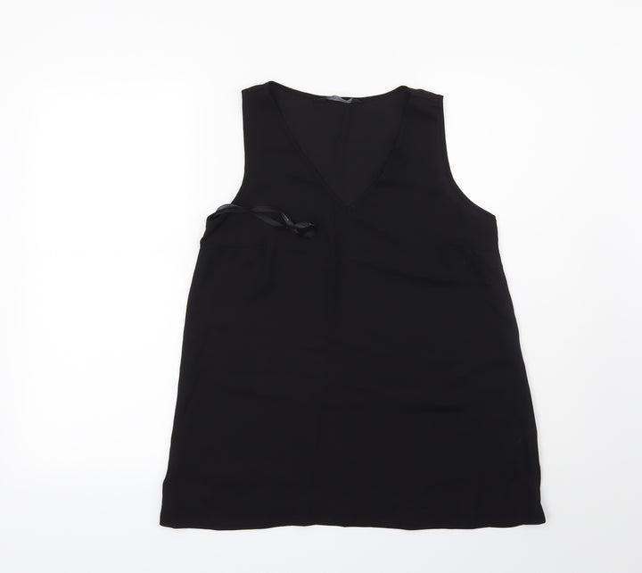 Dorothy Perkins Womens Black   Basic Blouse Size 8