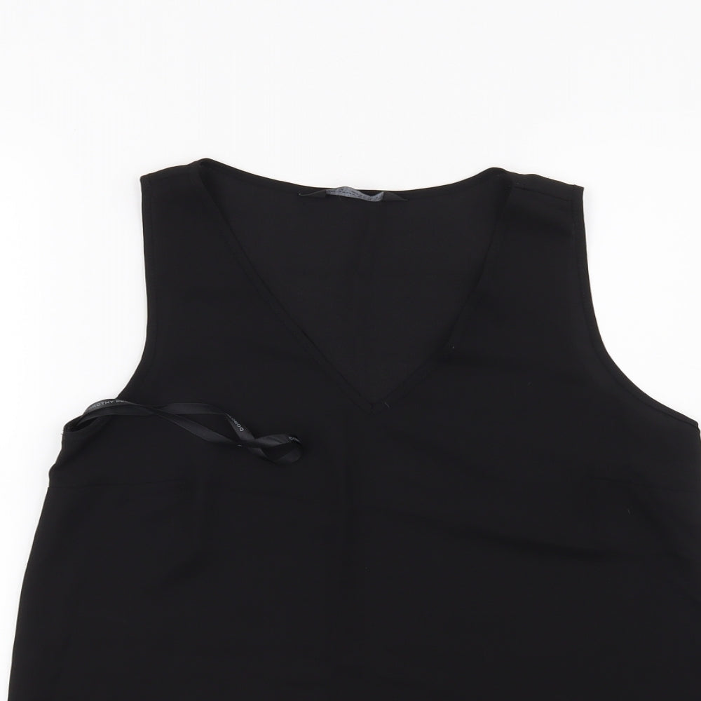 Dorothy Perkins Womens Black   Basic Blouse Size 8