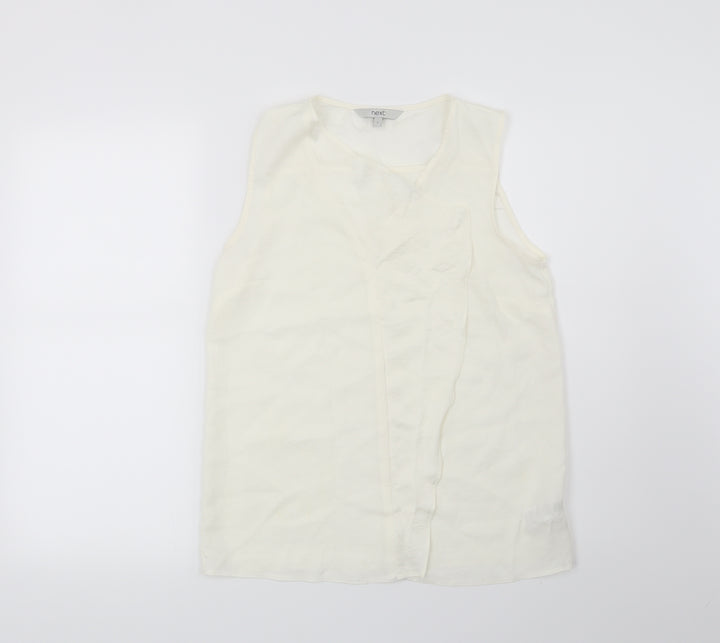 NEXT Womens Beige Basic Blouse Size 8