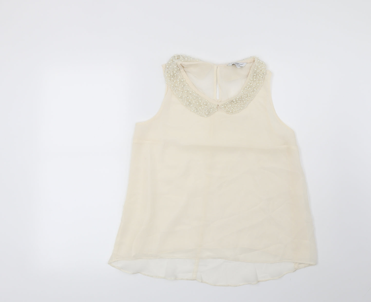 New Look Womens Beige   Basic Blouse Size 10