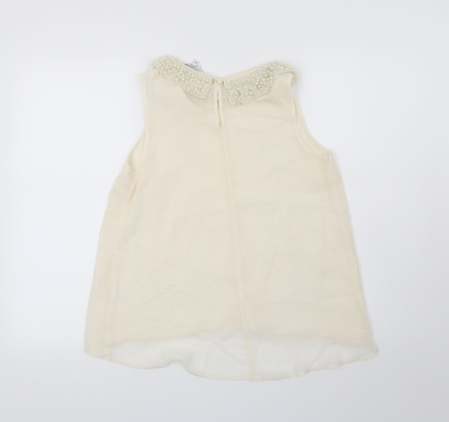 New Look Womens Beige   Basic Blouse Size 10
