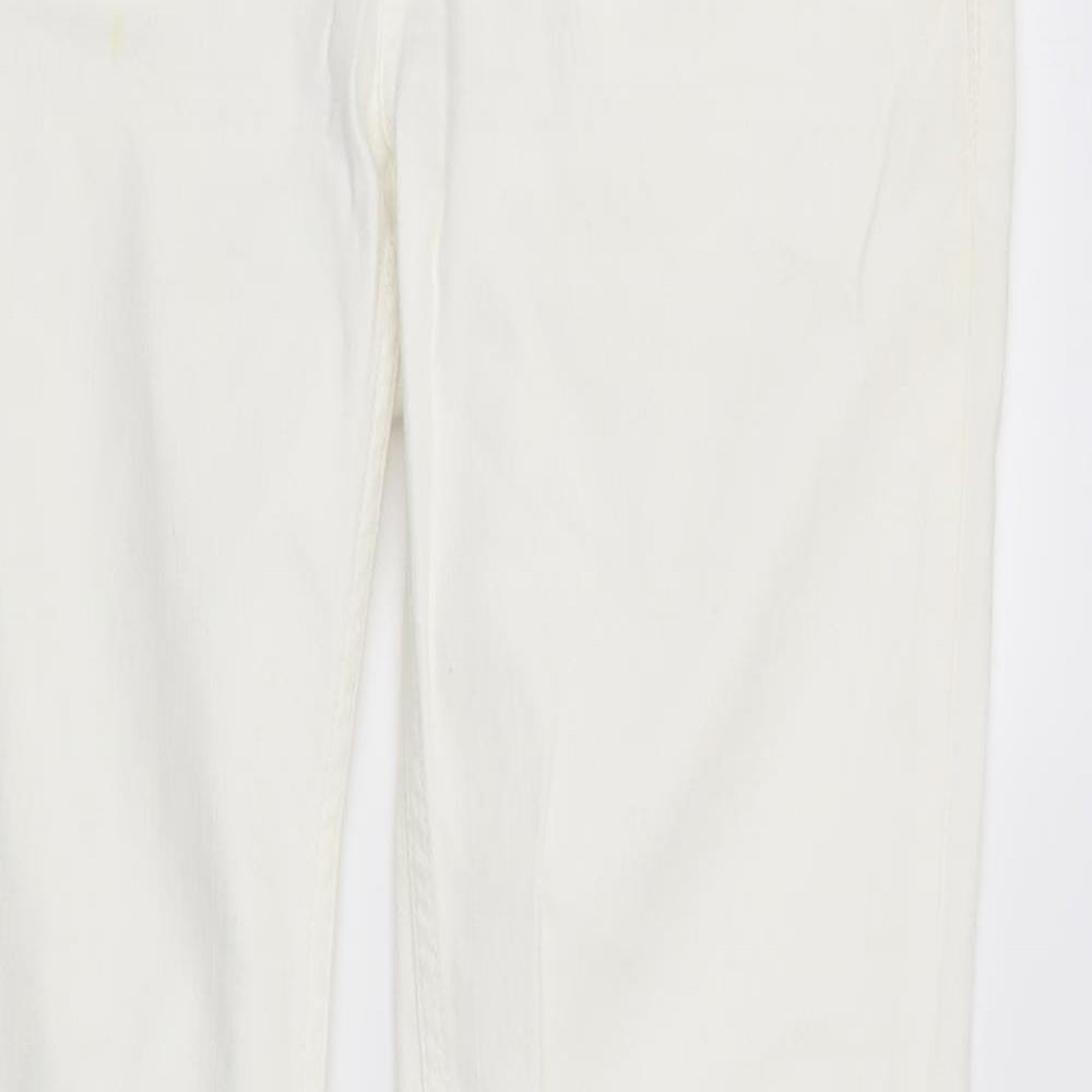 Hilfiger Denim Womens White   Straight Jeans Size 28 in L30 in
