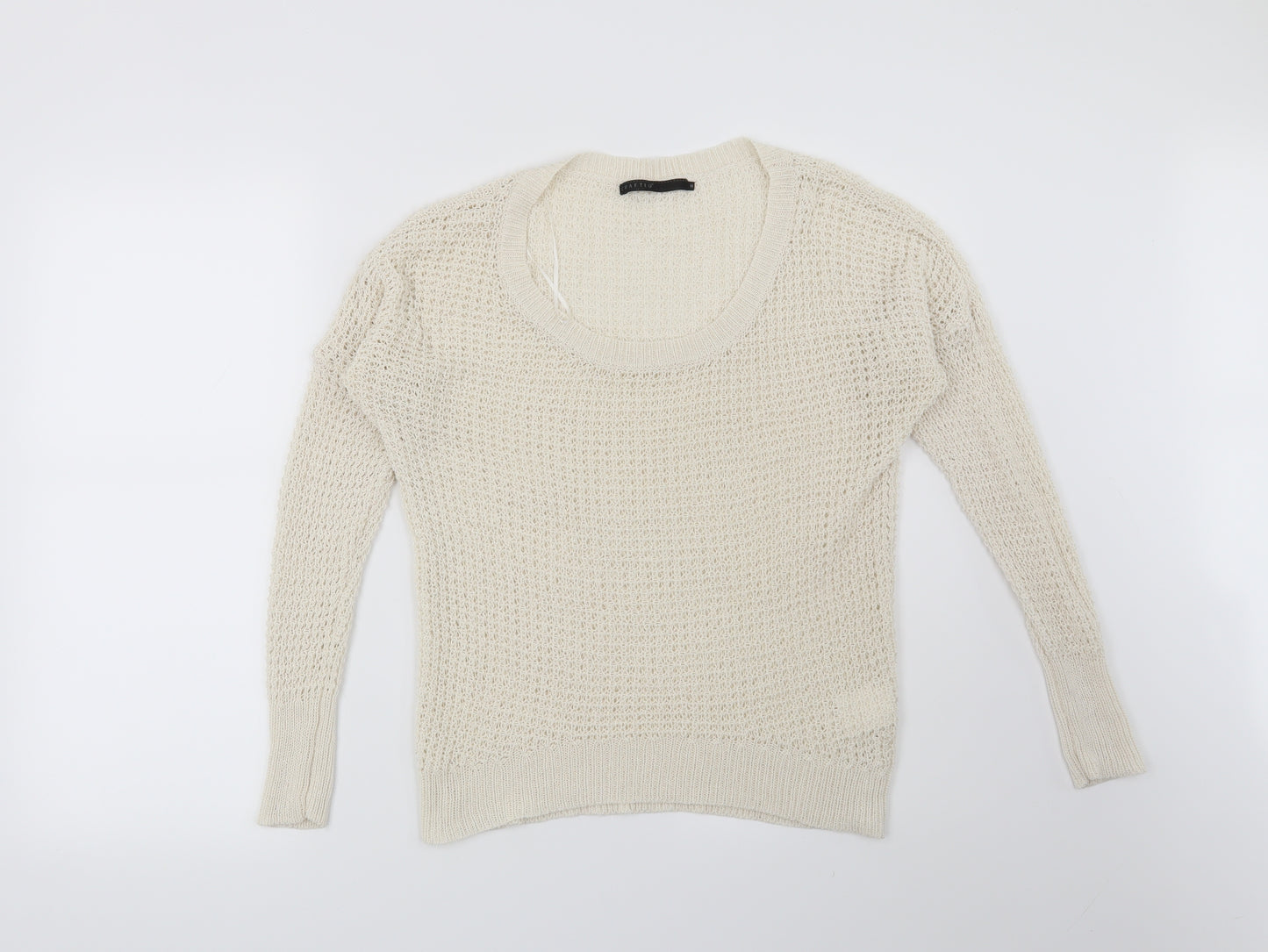 Crafted Womens Beige   Pullover Jumper Size 10