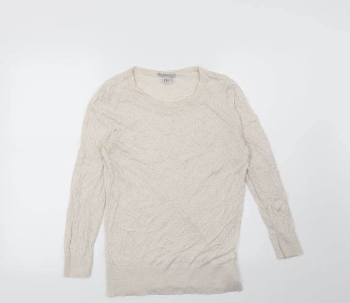 H&M Womens Beige   Pullover Jumper Size M