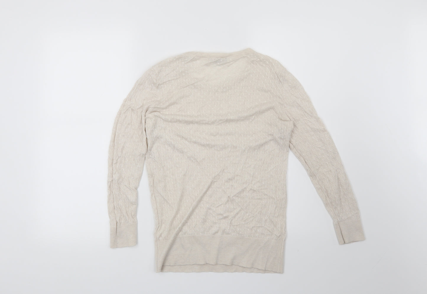 H&M Womens Beige   Pullover Jumper Size M