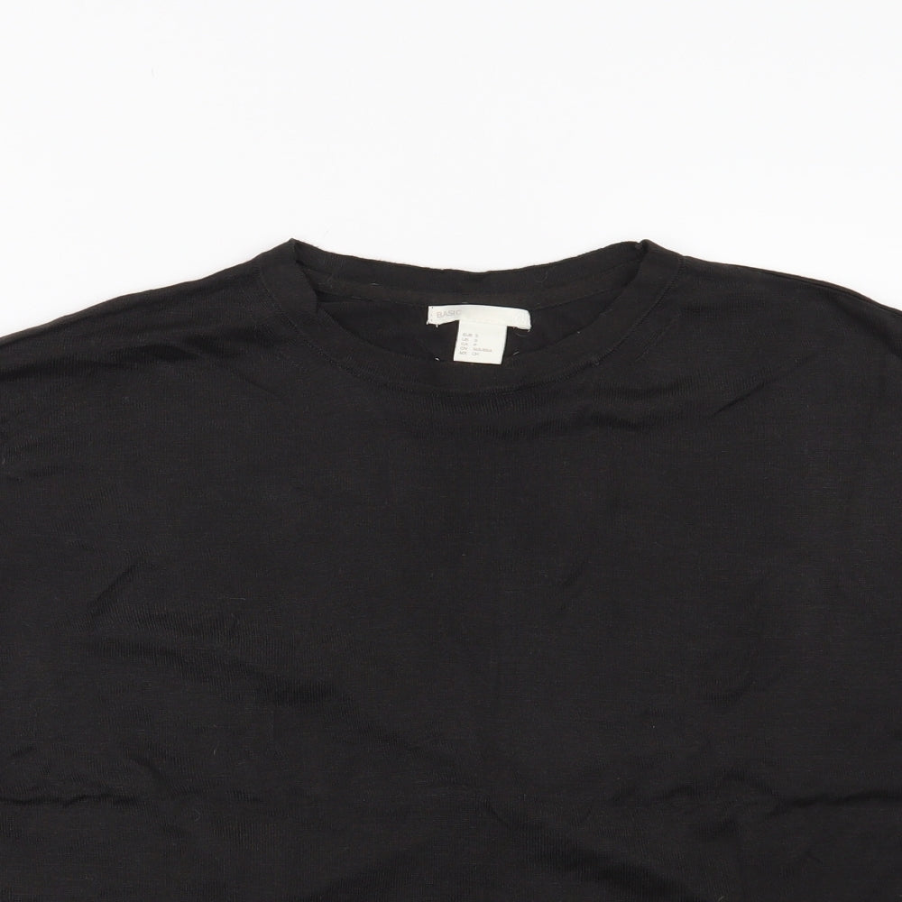 H&M Womens Black   Pullover Jumper Size S