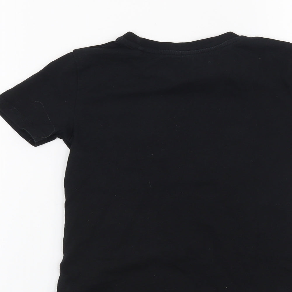 River Island Boys Black   Basic T-Shirt Size 3-4 Years  - London New York