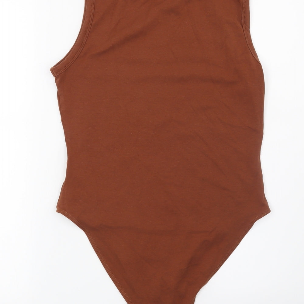 SheIn Womens Brown   Basic Blouse Size L