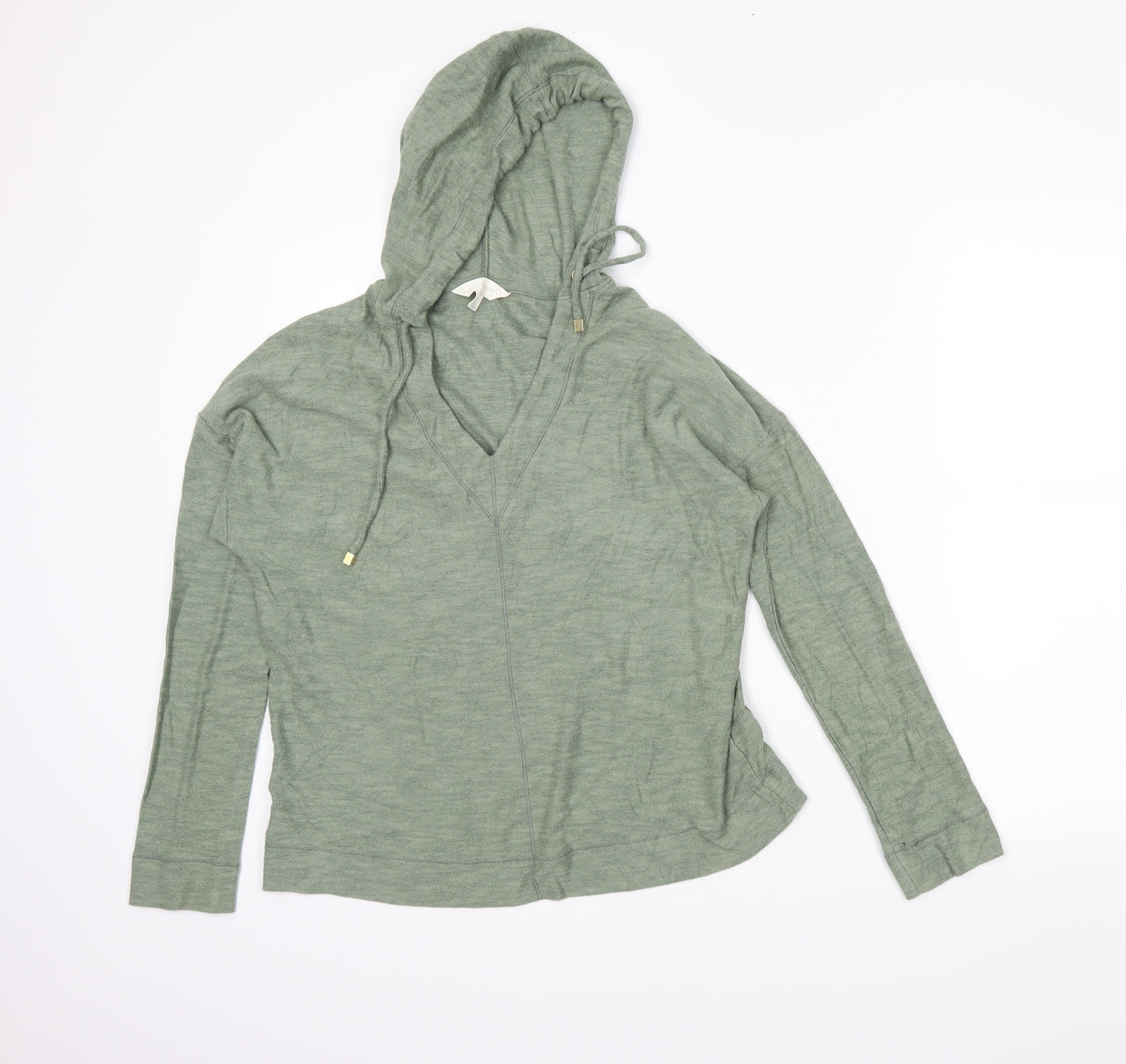M&S Womens Green   Tunic Hoodie Size 10