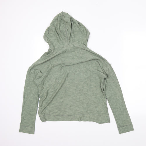 M&S Womens Green   Tunic Hoodie Size 10