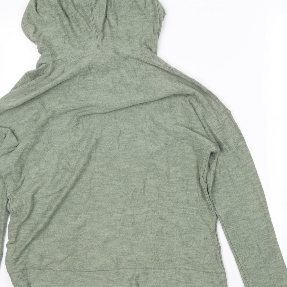 M&S Womens Green   Tunic Hoodie Size 10