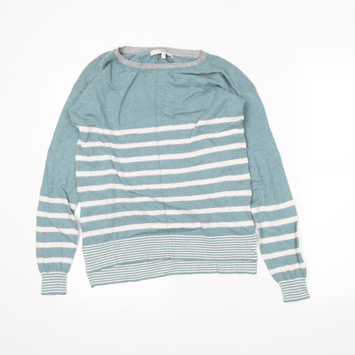 NEXT Womens Blue Striped  Tunic Jumper Size 8