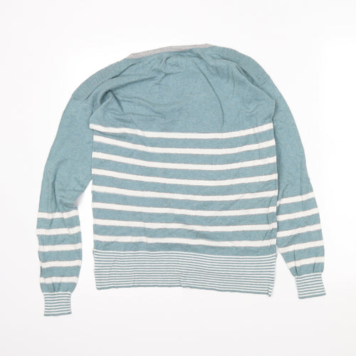 NEXT Womens Blue Striped  Tunic Jumper Size 8