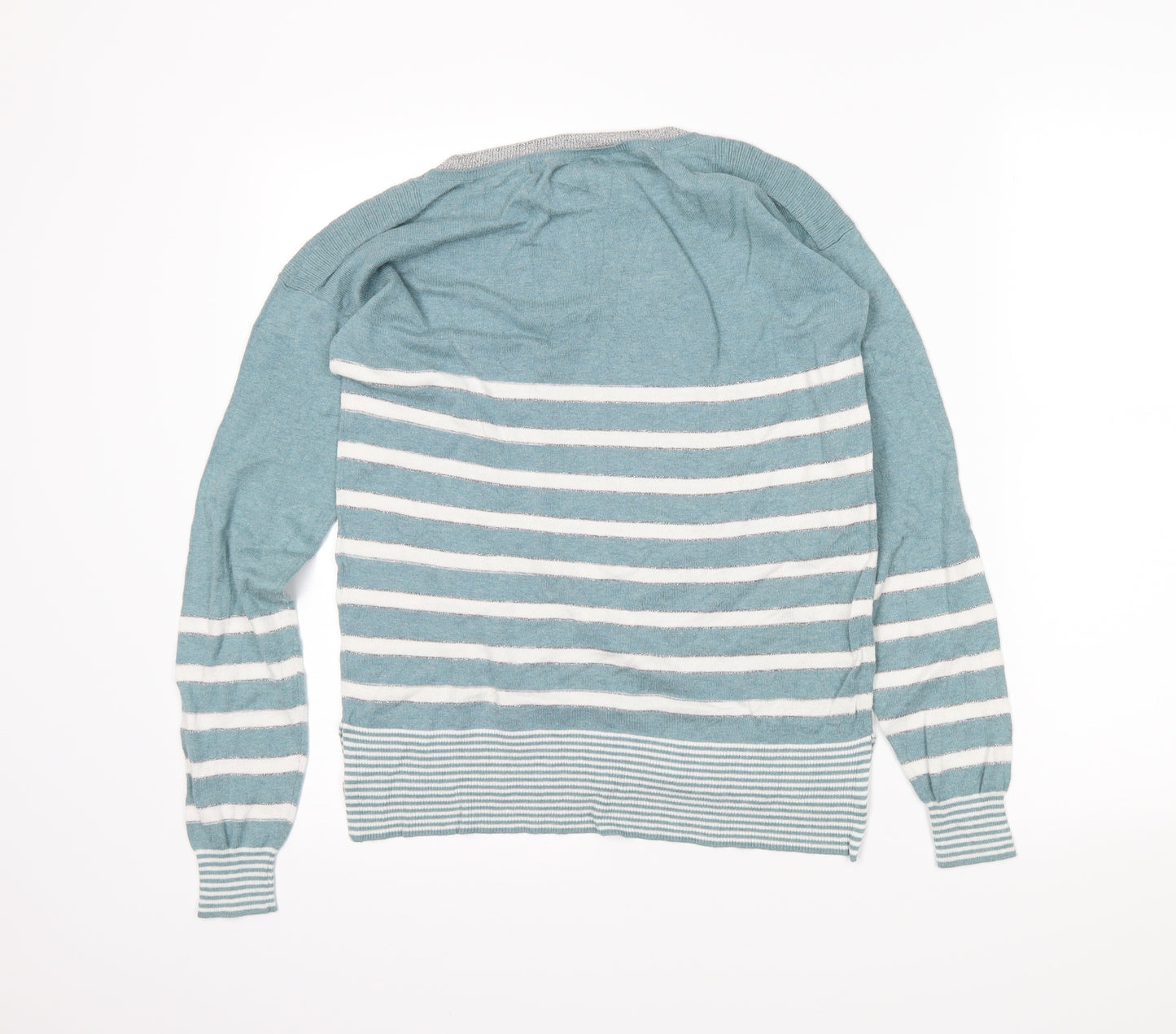NEXT Womens Blue Striped  Tunic Jumper Size 8