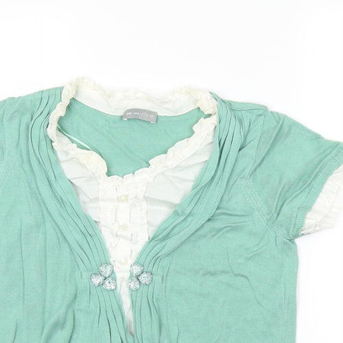 M&S Womens Green   Tunic Jumper Size 14
