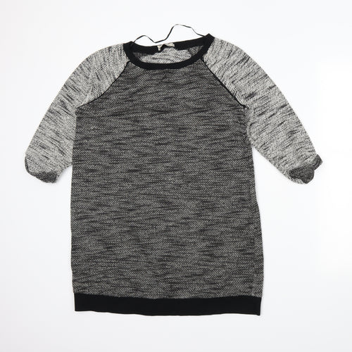 Pull&Bear Womens Black   Tunic Jumper Size S