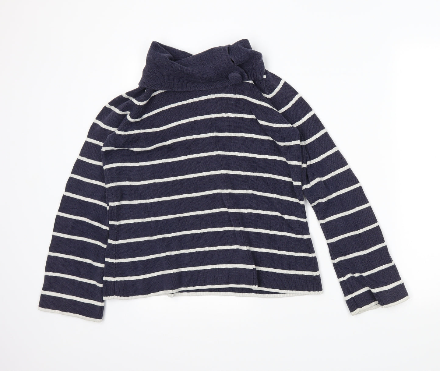 Garfield & Marks Womens Blue Striped  Pullover Jumper Size 14