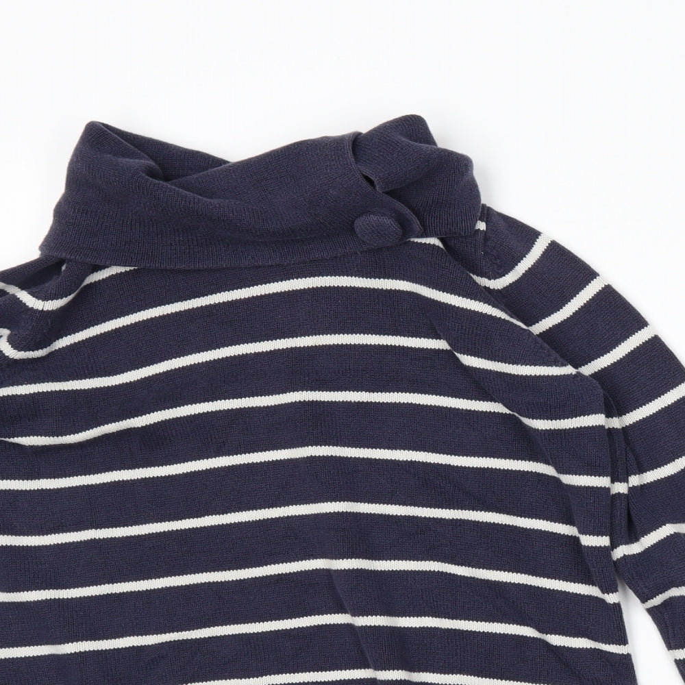 Garfield & Marks Womens Blue Striped  Pullover Jumper Size 14