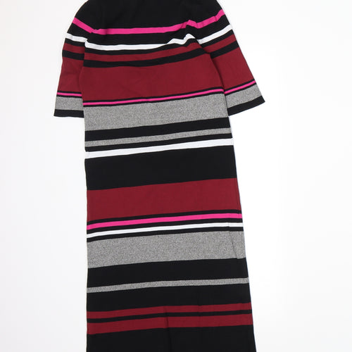 newlook Womens Black Striped  Jumper Dress  Size M